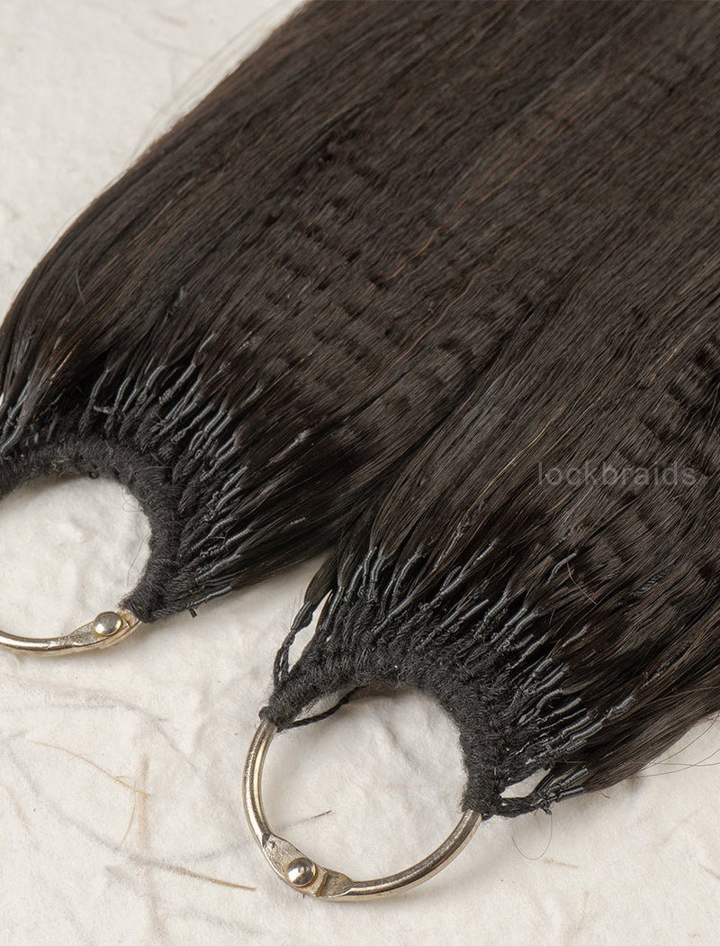 Knotless Pre-Separated Crochet Hair  Human Hair Light Yaki