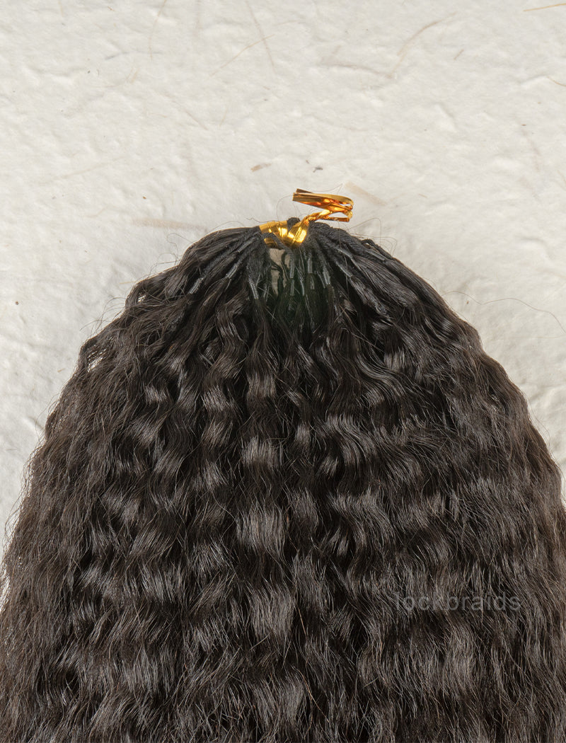 Knotless Pre-Separated Crochet Hair Human Hair Kinky Straight