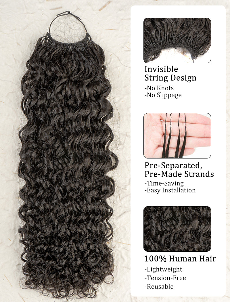 Knotless Pre-Separated Crochet Hair Human Hair Eleven Curly