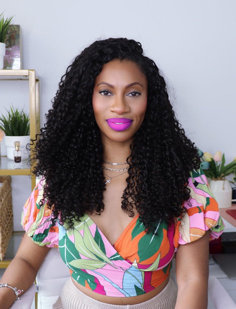 Knotless Pre-Separated Crochet Hair Human Hair Eleven Curly