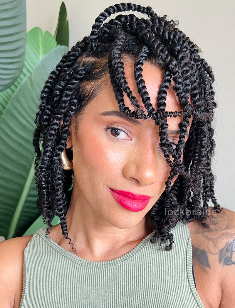 Bulk Human Hair Afro Kinky Mini Twist/Spring Twist Hair Extensions