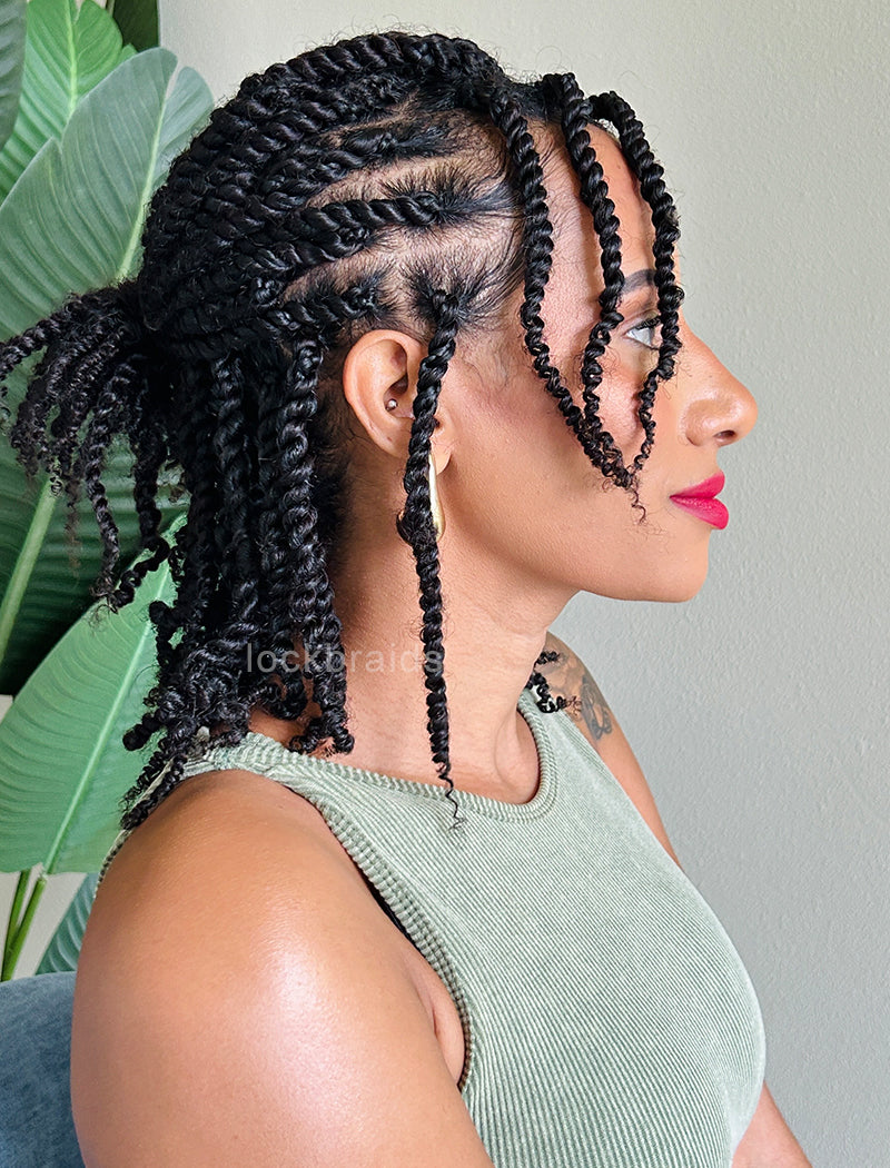 Bulk Human Hair Afro Kinky Mini Twist/Spring Twist Hair Extensions