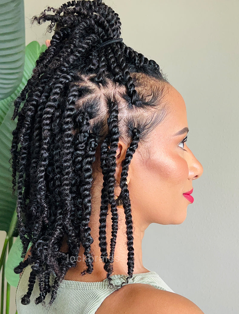 Bulk Human Hair Afro Kinky Mini Twist/Spring Twist Hair Extensions