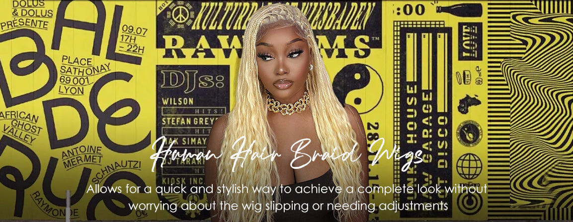 Human Hair Braid Wigs