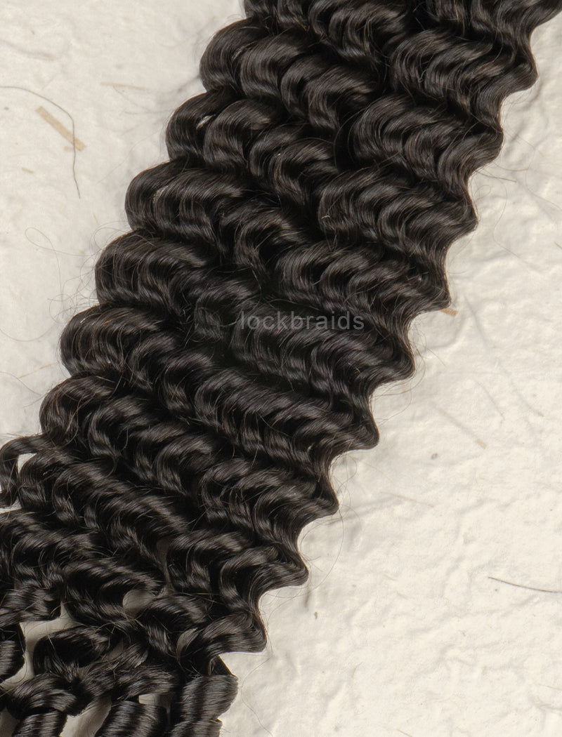 Knotless Pre-Separated Crochet Hair Human Hair Burmese Curly With Spiral Ends