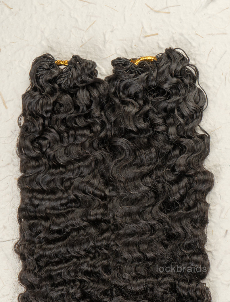 Knotless Pre-Separated Crochet Hair Human Hair Water Deep Wave