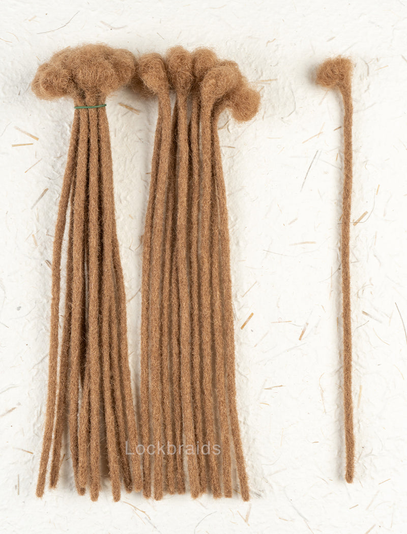 100% Human Hair Handmade Dreadloc Extensions - Color #24