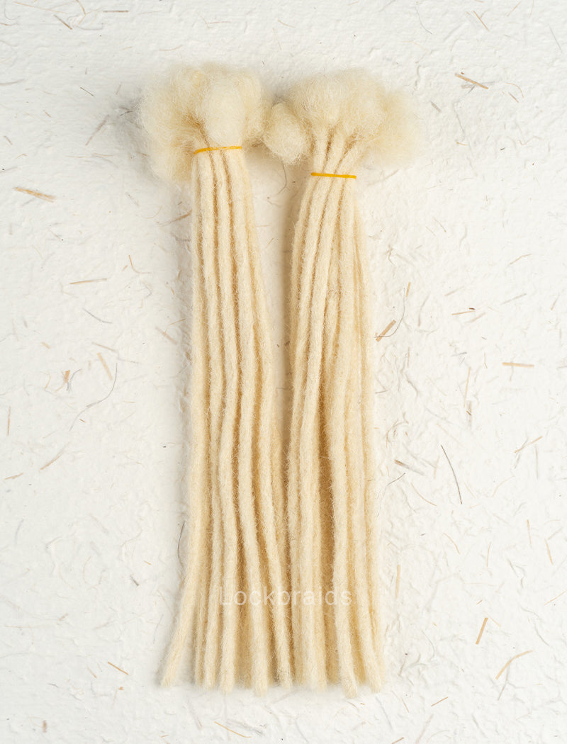 100% Human Hair Handmade Dreadloc Extensions - Color #613