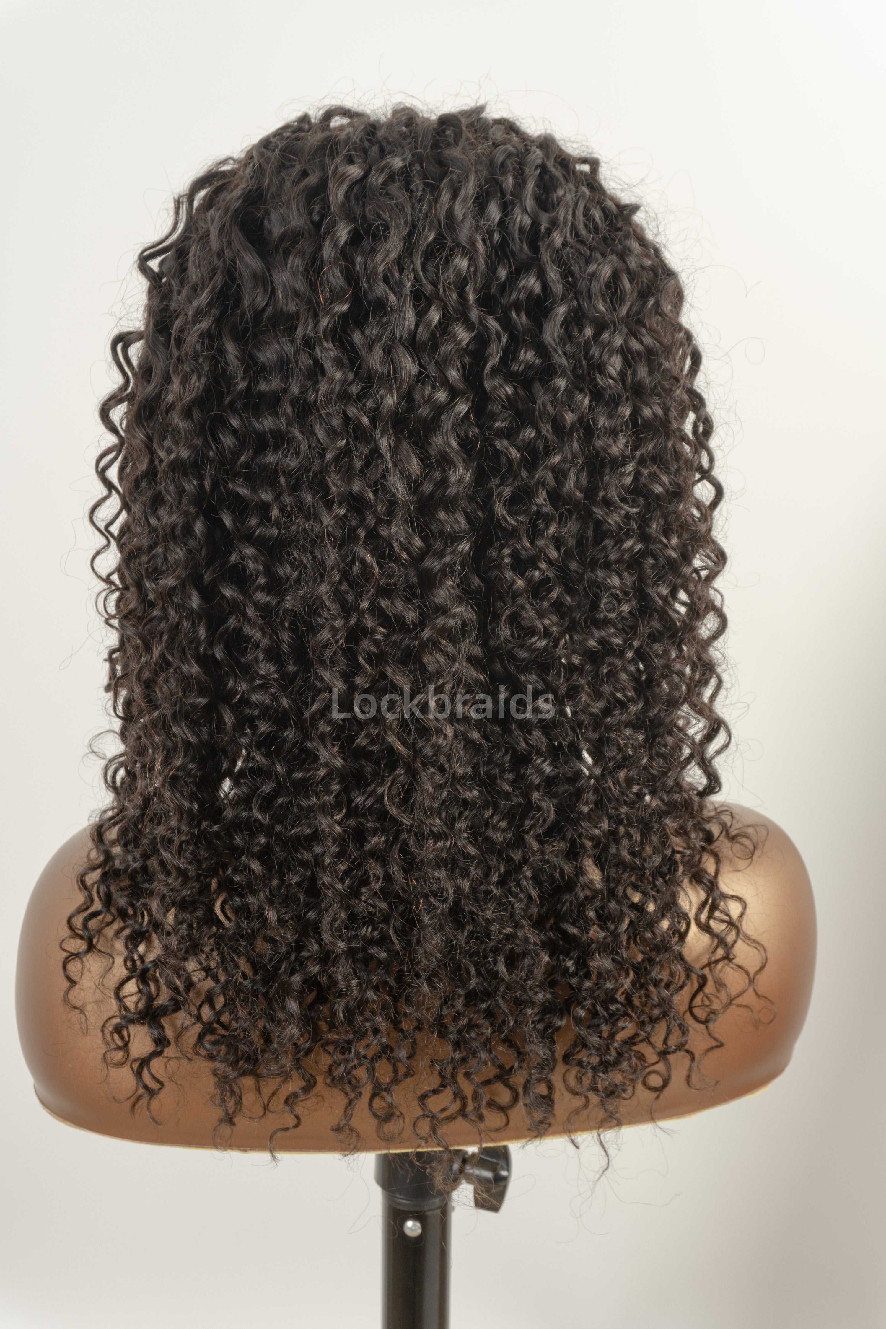 Human Hair 5x5 Lace Closure Braided Wig Deep Curly Glueless Small Boho Knotless Braids With Baby Hair