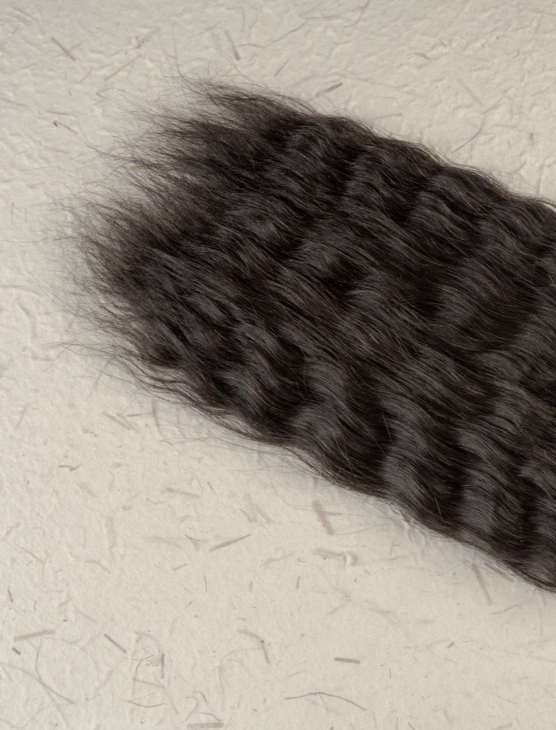 Lockbraids Knotless Pre-Separated Feather Crochet Hair Human Hair Wet and Wavy