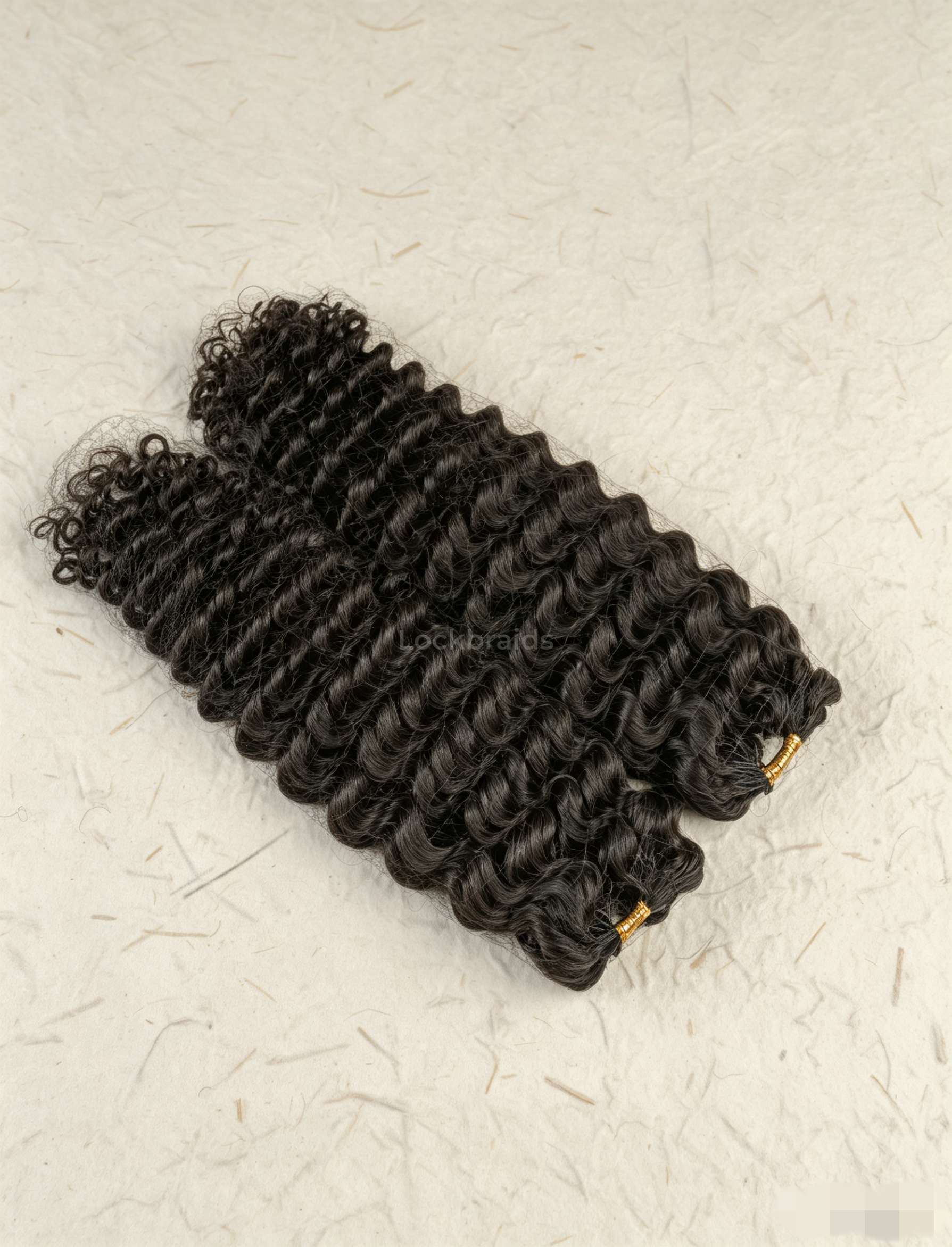 Lockbraids Knotless Pre-Separated Feather Crochet Hair Human Hair Water Wave