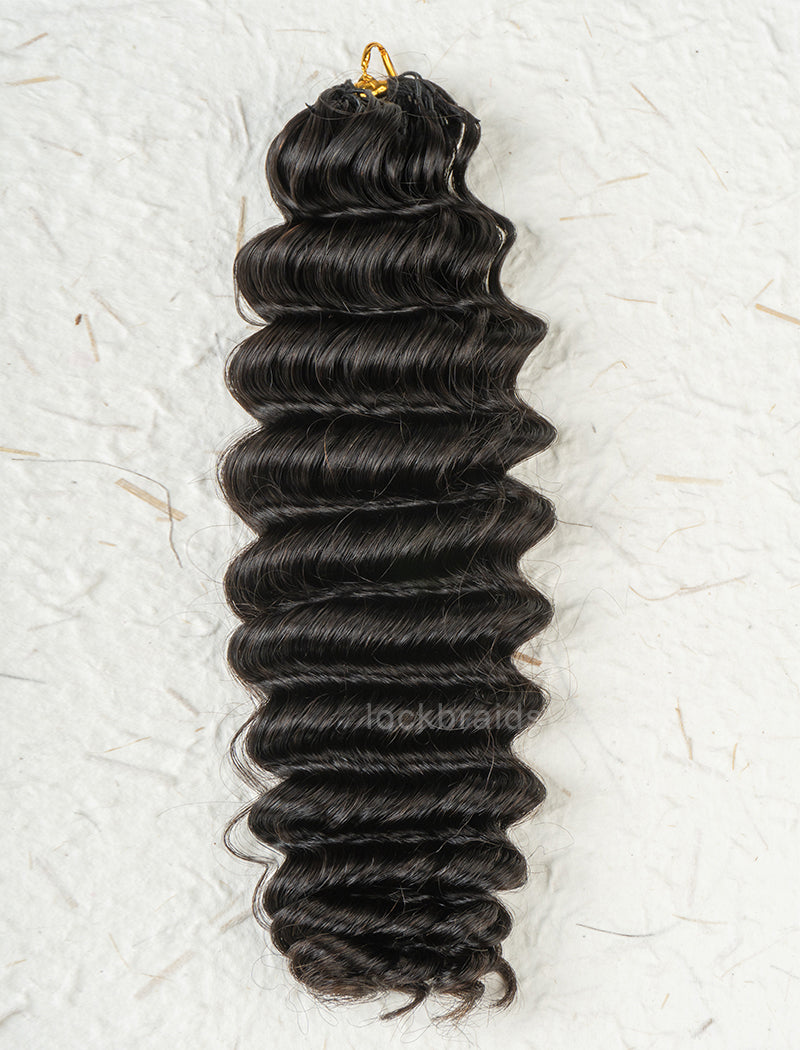 Lockbraids Knotless Pre-Separated Feather Crochet Hair Human Hair Deep