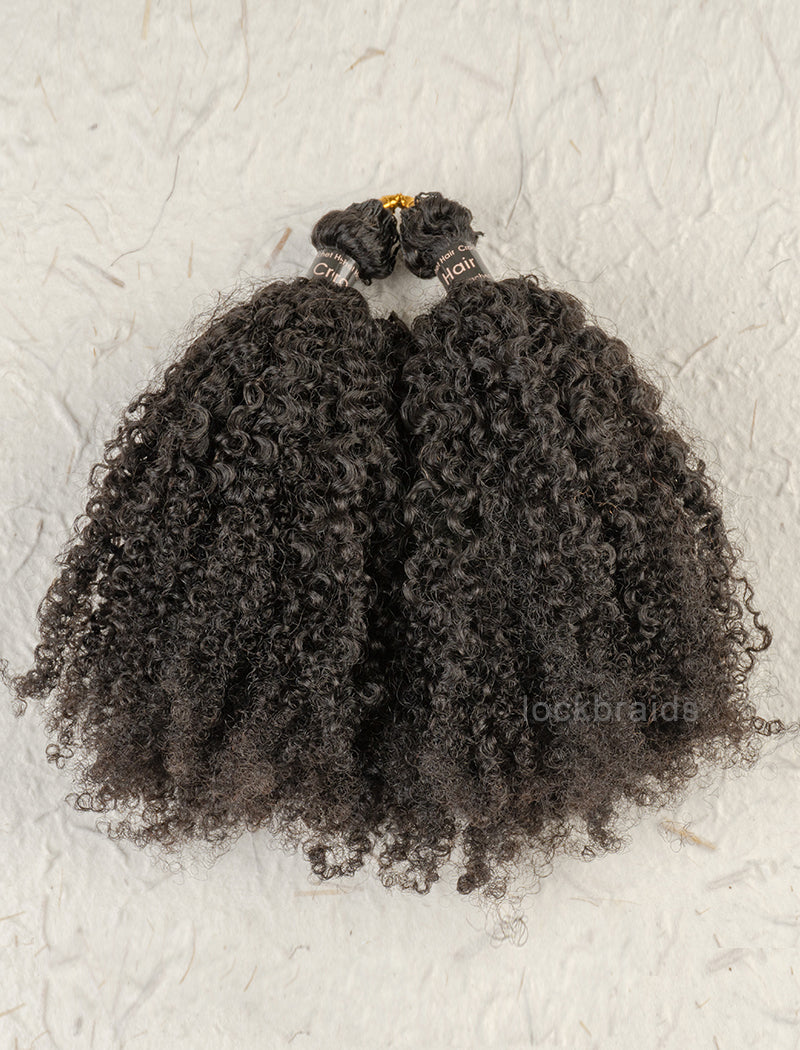 Knotless Pre-Separated Crochet Hair Human Hair  Kinky Curly