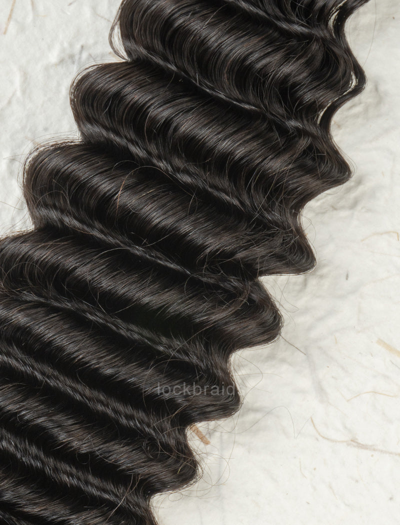 Lockbraids Knotless Pre-Separated Feather Crochet Hair Human Hair Deep