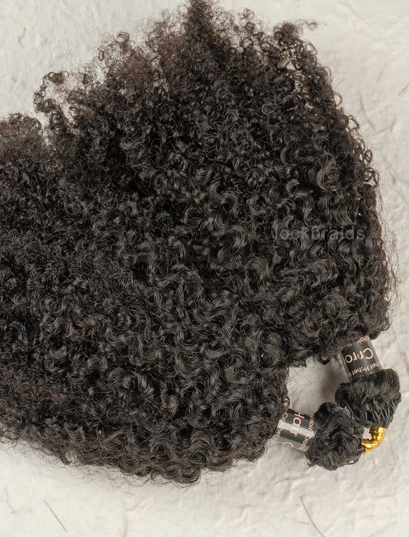 Knotless Pre-Separated Crochet Hair Human Hair  Kinky Curly