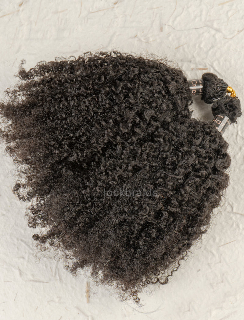 Knotless Pre-Separated Crochet Hair Human Hair  Kinky Curly