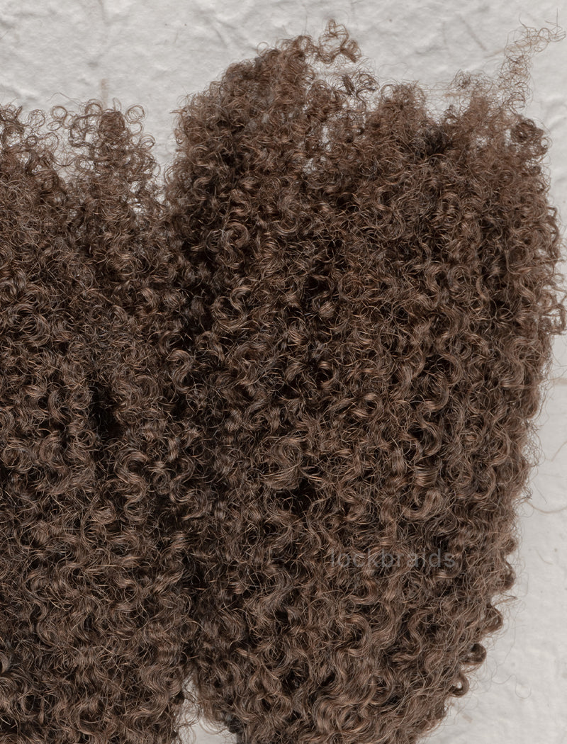 Knotless Pre-Separated Crochet Hair Human Hair Kinky Curly T1B/4 Ombre Color With Dark Roots