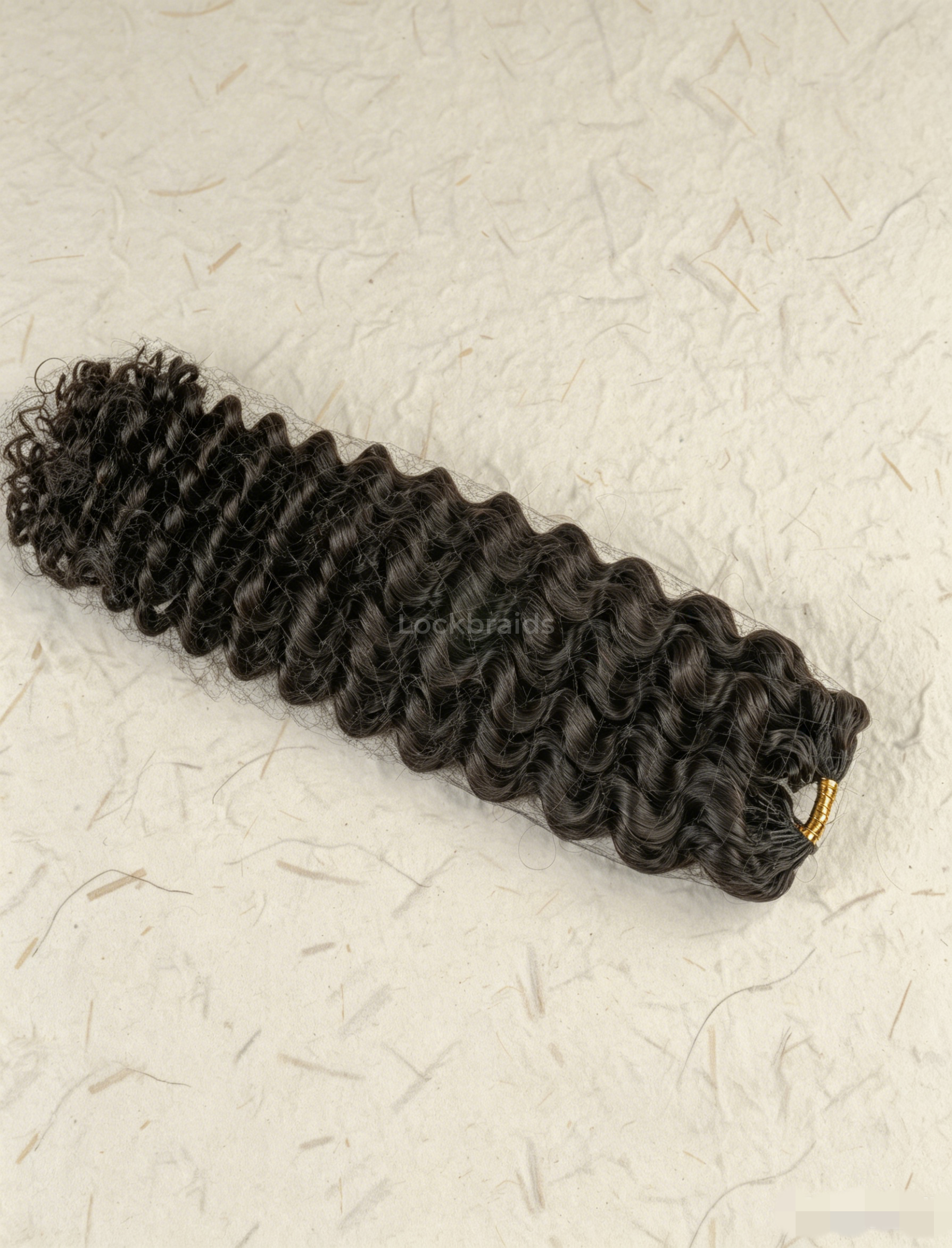 Lockbraids Knotless Pre-Separated Feather Crochet Hair Human Hair Water Wave