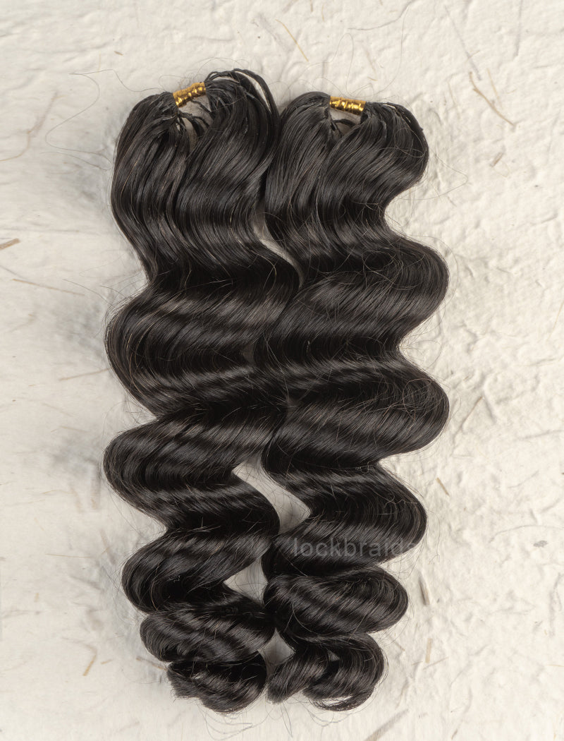 Knotless Pre-Separated Crochet Hair Human Hair Loose Deep Wave