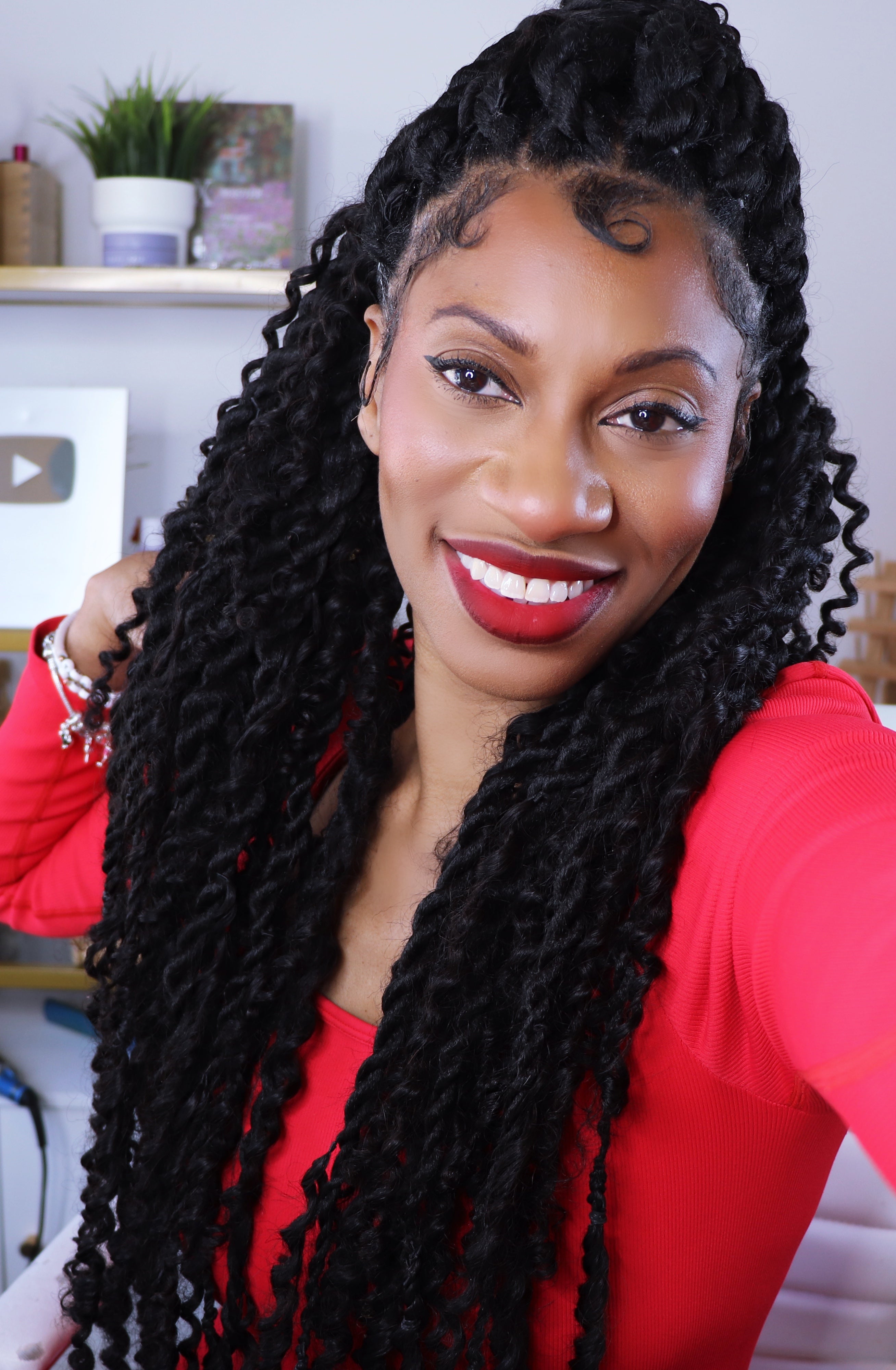 Lockbraids Knotless Pre-Separated Feather Crochet Hair Human Hair Water Wave