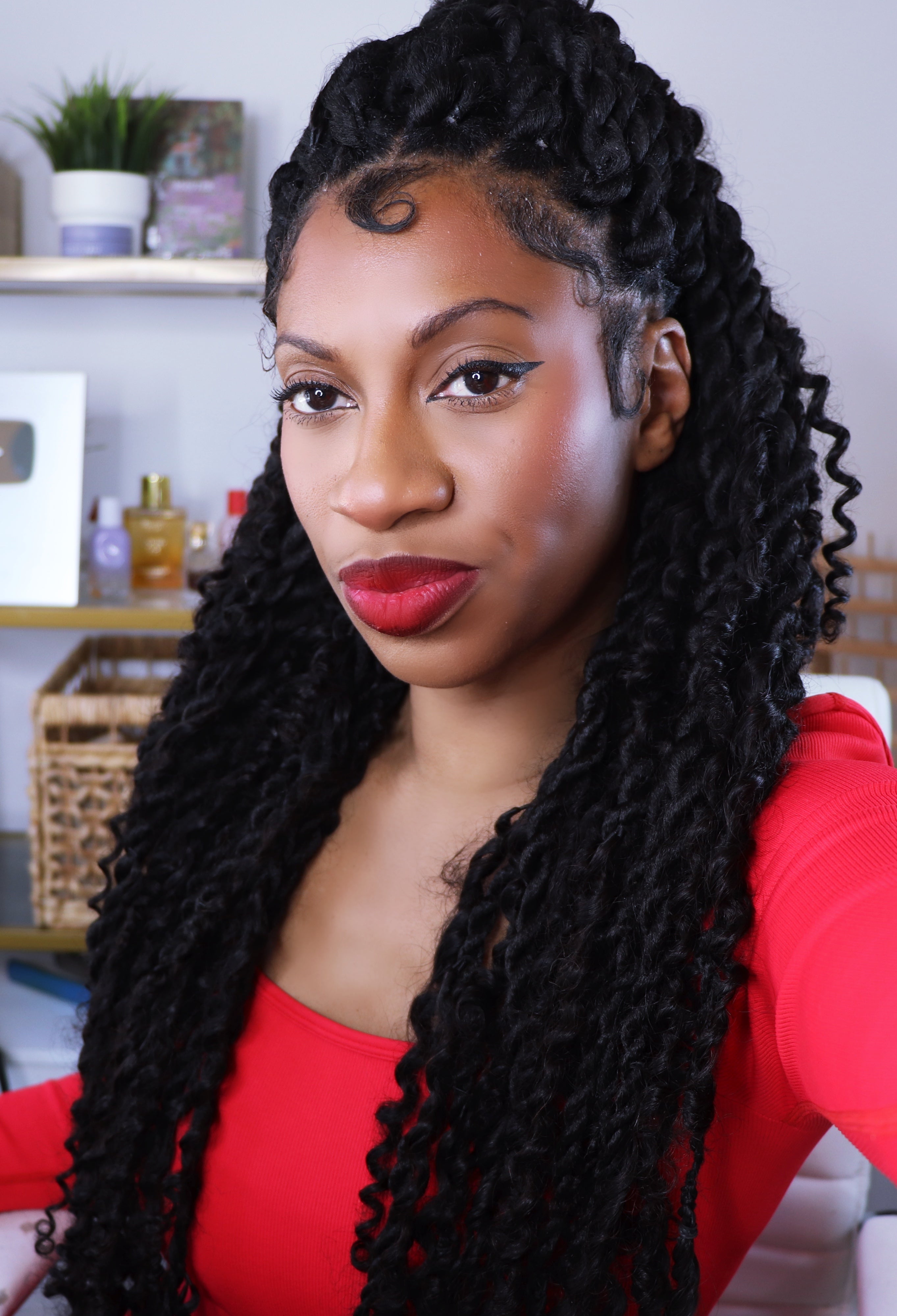 Lockbraids Knotless Pre-Separated Feather Crochet Hair Human Hair Water Wave