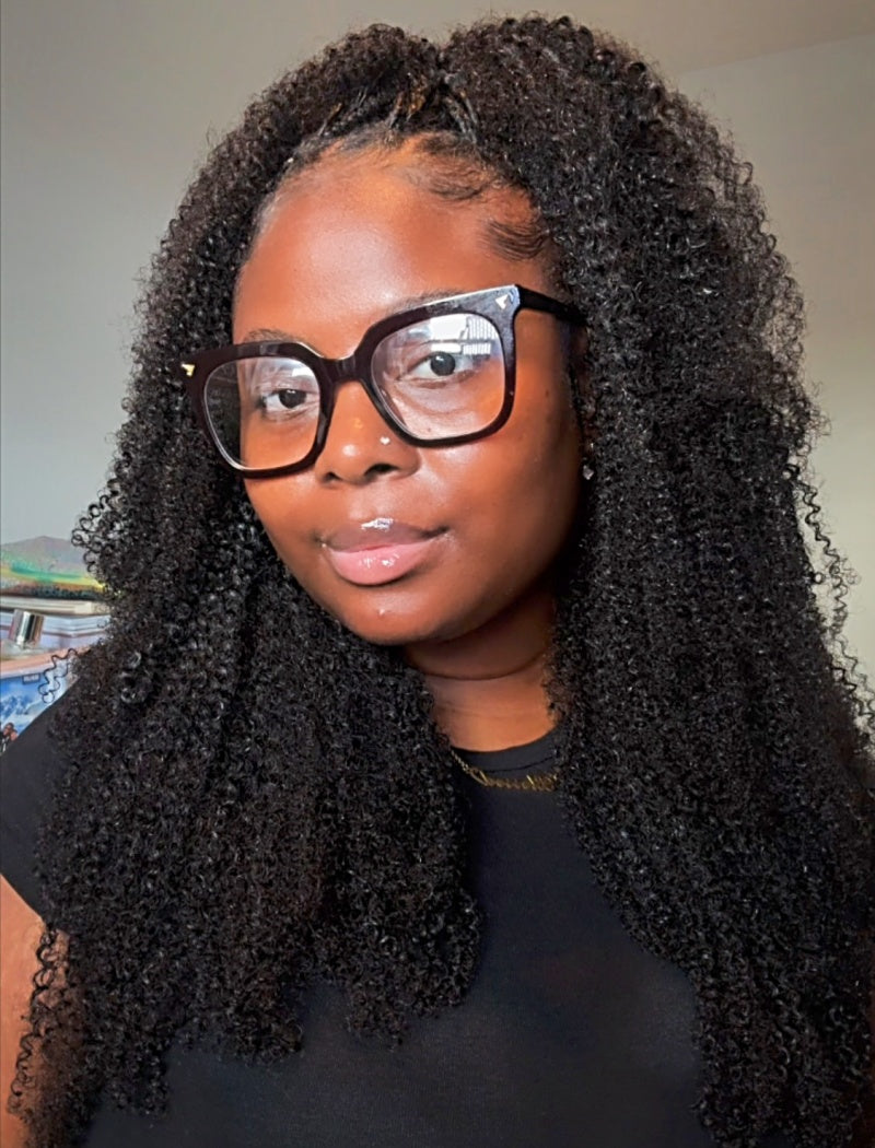 Knotless Pre-Separated Crochet Hair Human Hair Afro Kinky Curly