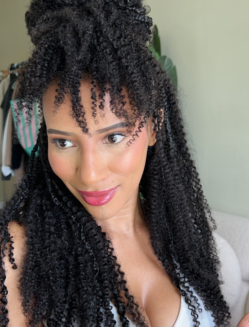 Knotless Pre-Separated Crochet Hair Human Hair Afro Kinky Curly