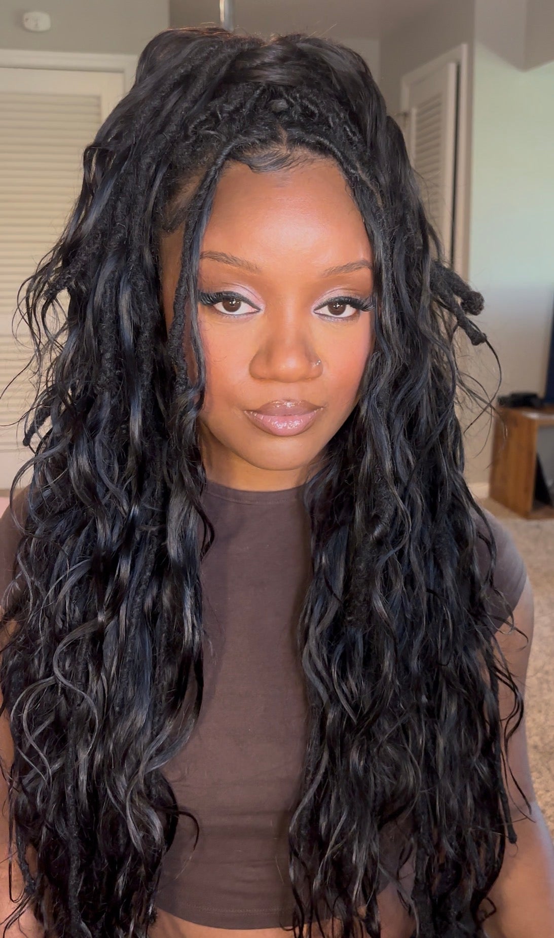 Lockbraids Knotless Pre-Separated Feather Crochet Hair Human Hair Body Wave