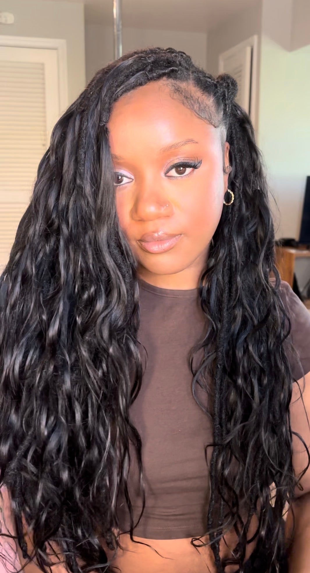 Lockbraids Knotless Pre-Separated Feather Crochet Hair Human Hair Body Wave