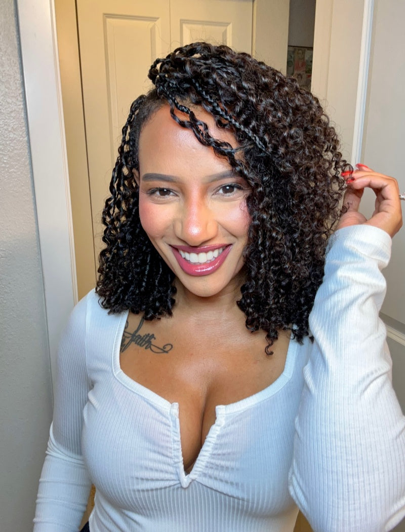 Lockbraids Knotless Pre-Separated Crochet Hair Human Hair Eleven Curly