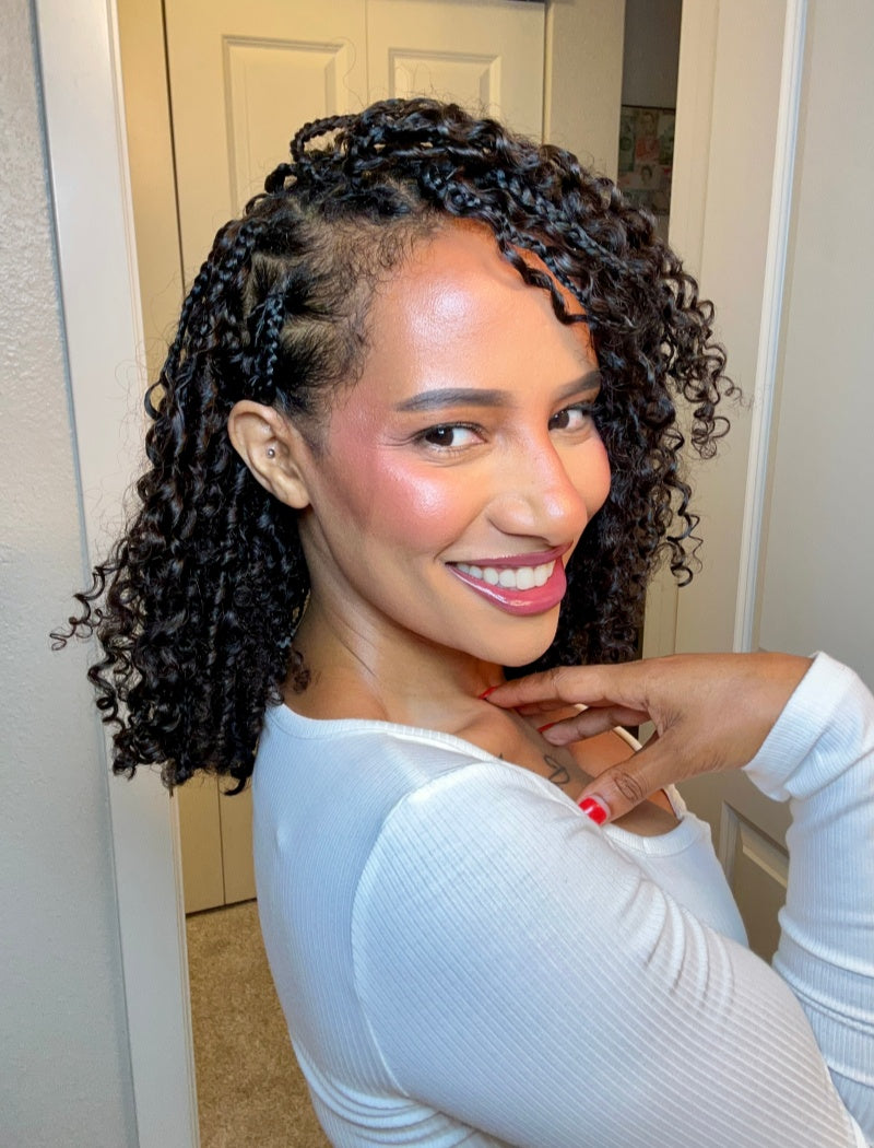 Lockbraids Knotless Pre-Separated Crochet Hair Human Hair Eleven Curly