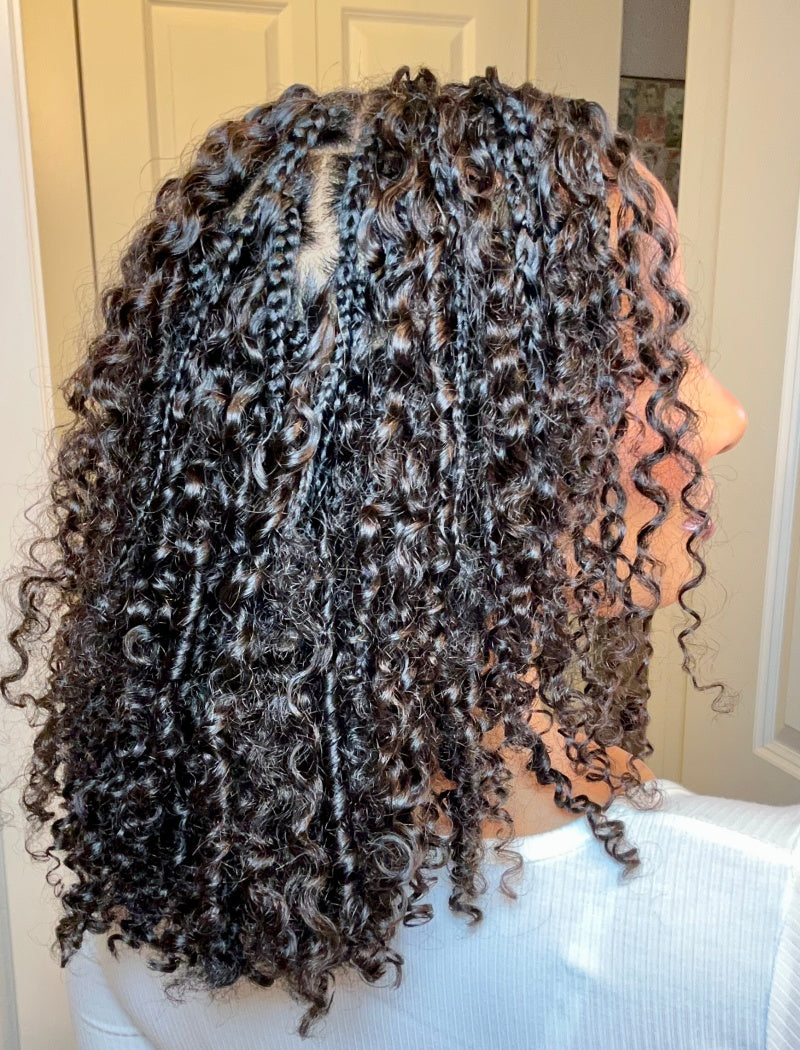 Lockbraids Knotless Pre-Separated Crochet Hair Human Hair Eleven Curly