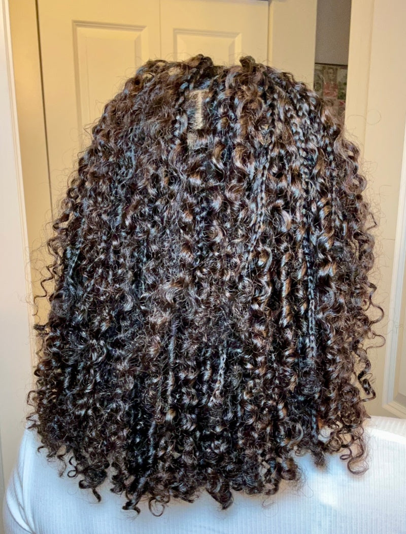 Lockbraids Knotless Pre-Separated Crochet Hair Human Hair Eleven Curly