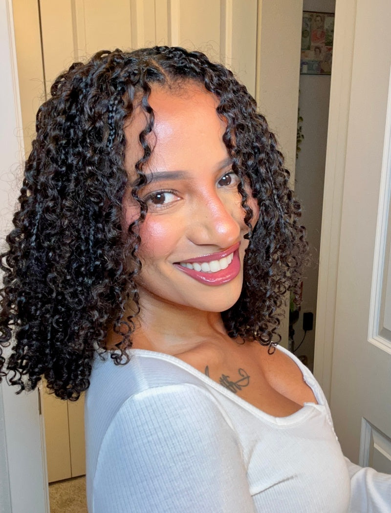 Lockbraids Knotless Pre-Separated Crochet Hair Human Hair Eleven Curly
