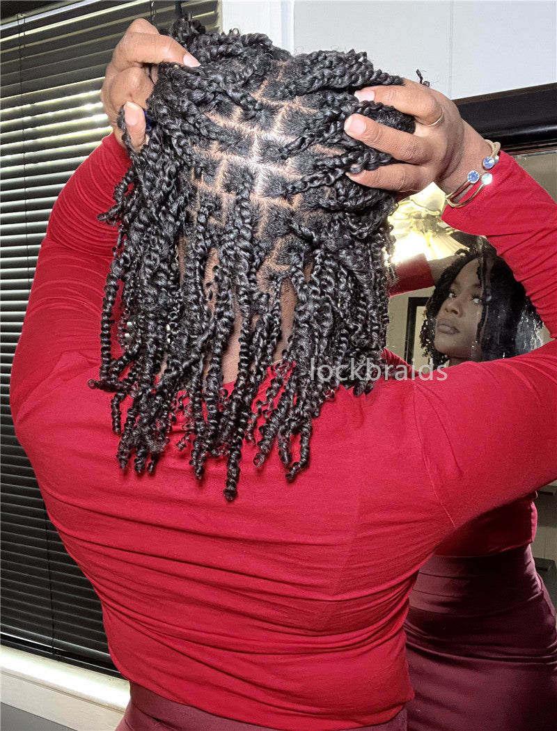 Bulk Human Hair Afro Kinky Mini Twist/Spring Twist Hair Extensions