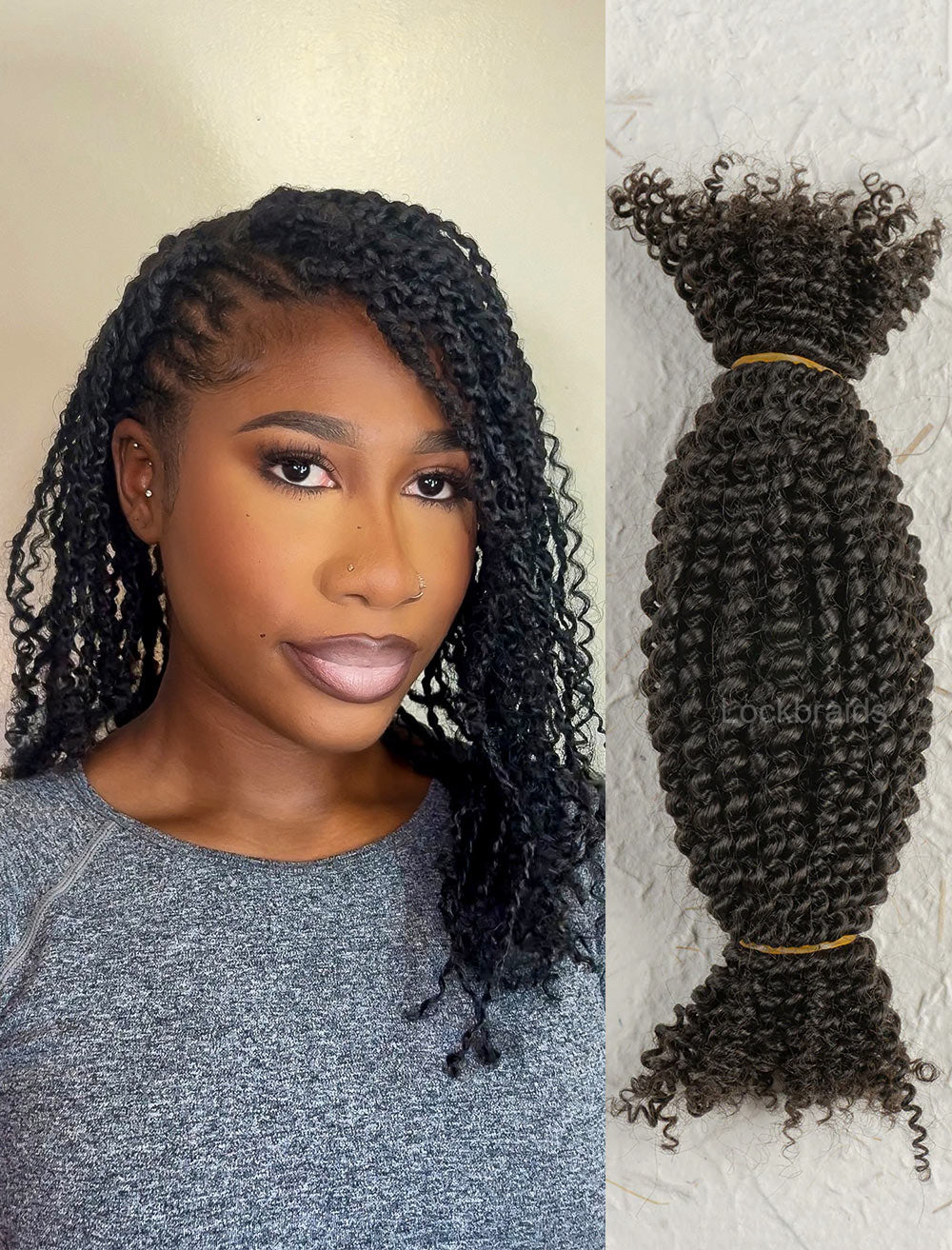 Bulk Human Hair Afro Kinky Mini Twist/Spring Twist Hair Extensions