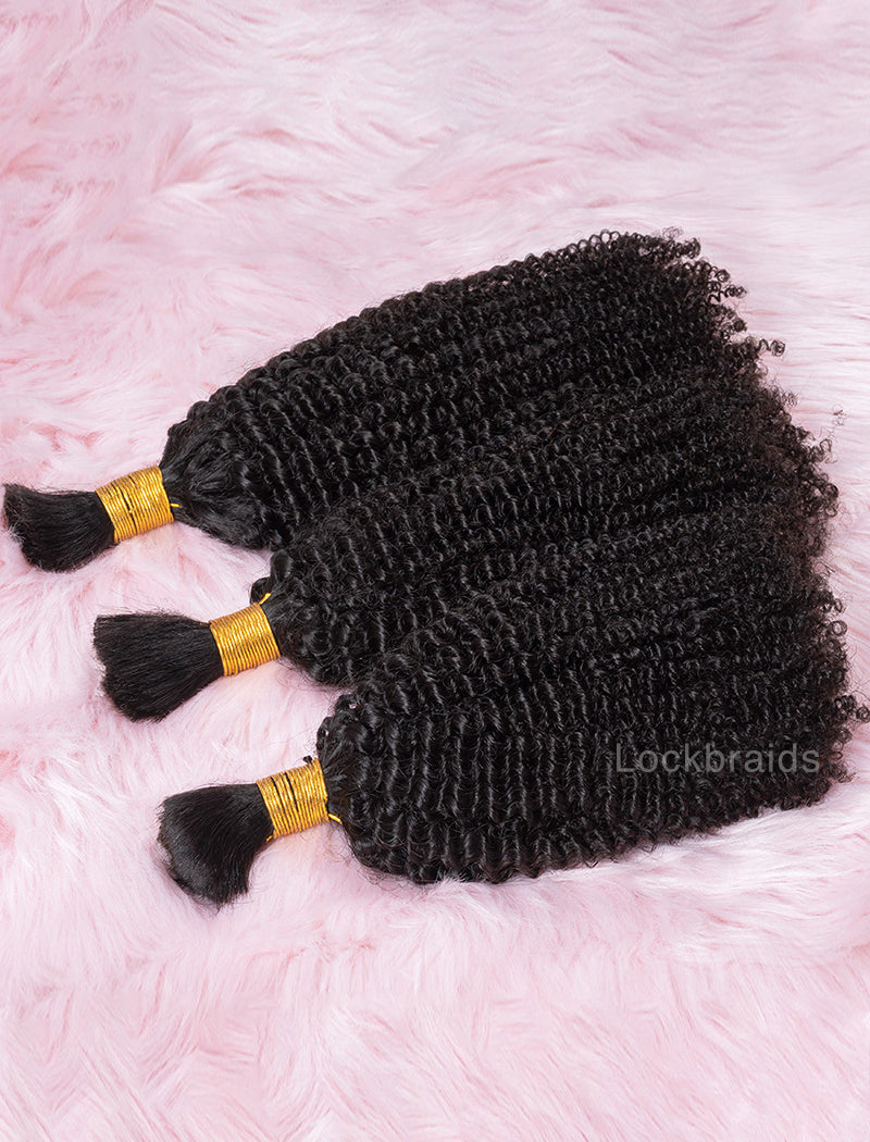 Bulk Human Hair for Braiding Afro Kinky Curly Human Hair Braid Extensions