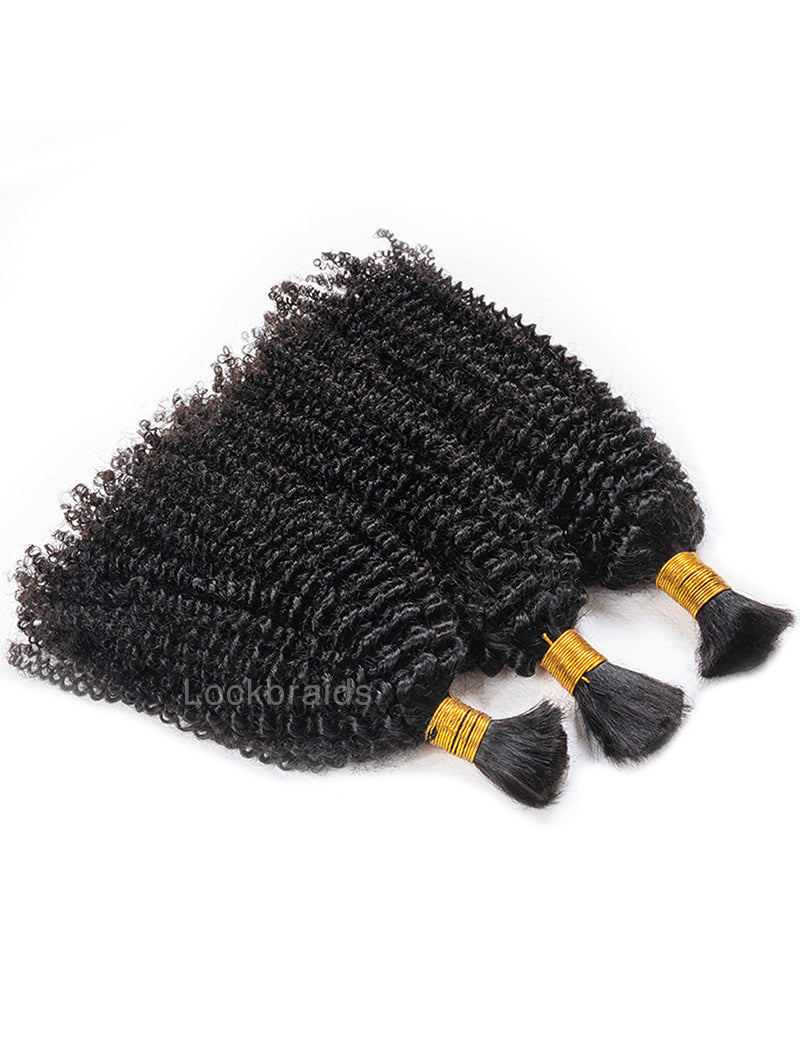 Bulk Human Hair for Braiding Afro Kinky Curly Human Hair Braid Extensions