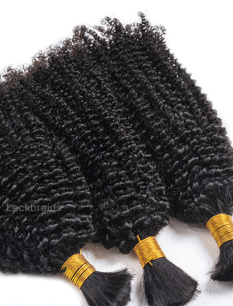 Bulk Human Hair for Braiding Afro Kinky Curly Human Hair Braid Extensions