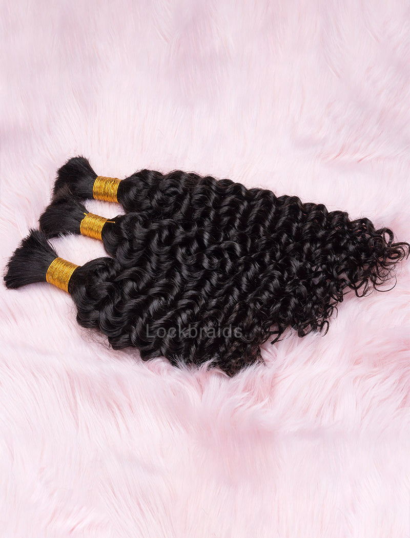 Bulk Human Hair for Braiding Deep Curly Human Hair Braid Extensions