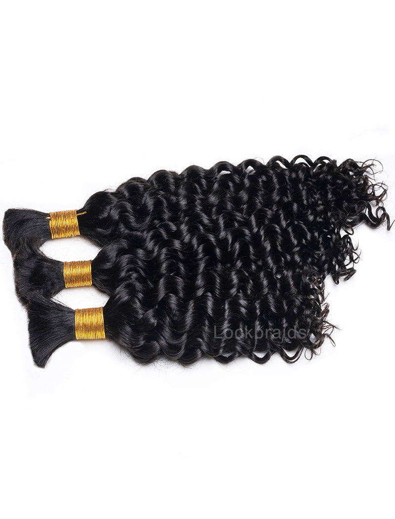 Bulk Human Hair for Braiding Deep Curly Human Hair Braid Extensions