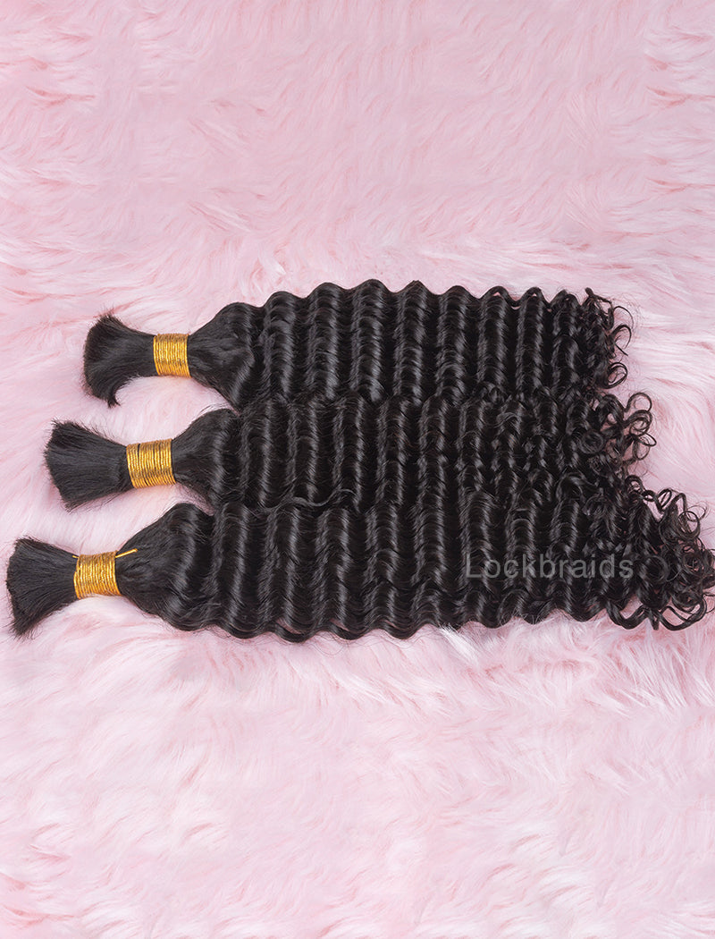 Bulk Human Hair for Braiding Spanish Curl Human Hair Braid Extensions