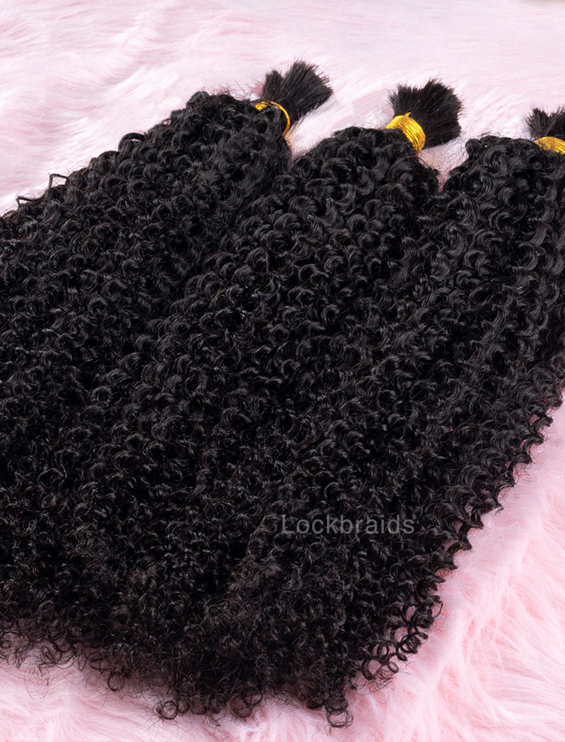 Bulk Human Hair for Braiding Kinky Curly Human Hair Braid Extensions