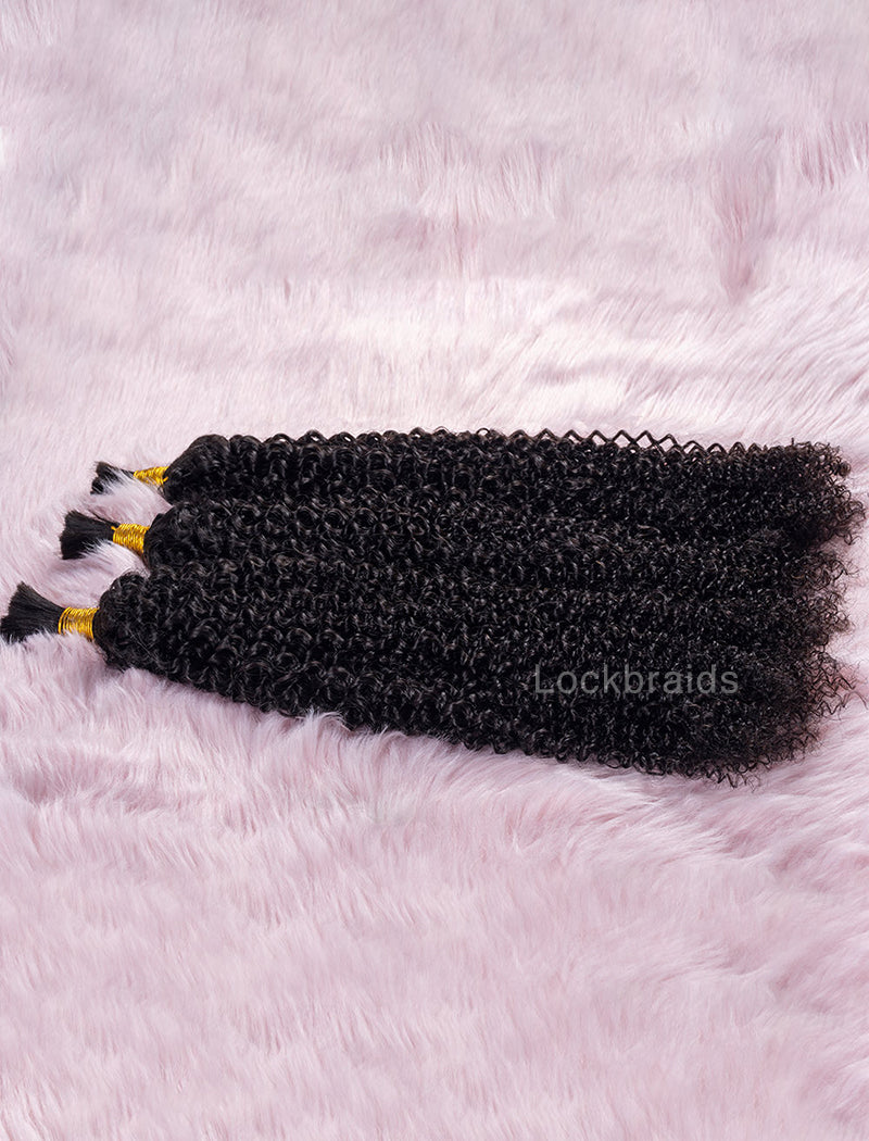 Bulk Human Hair for Braiding Kinky Curly Human Hair Braid Extensions