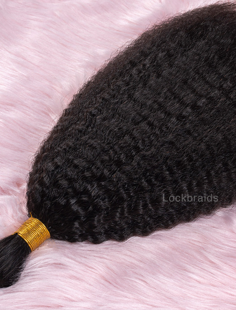 Bulk Human Hair for Braiding Kinky Straight Human Hair Braid Extensions