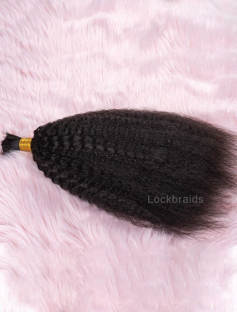 Bulk Human Hair for Braiding Kinky Straight Human Hair Braid Extensions