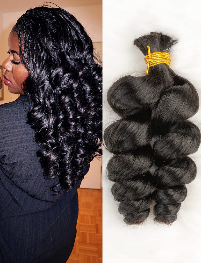 Premium Human Hair Braiding Extensions Lockbraids