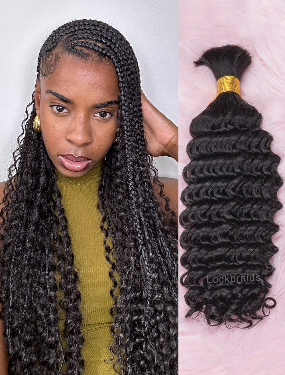 Bulk Human Hair for Braiding Spanish Curl Human Hair Braid Extensions