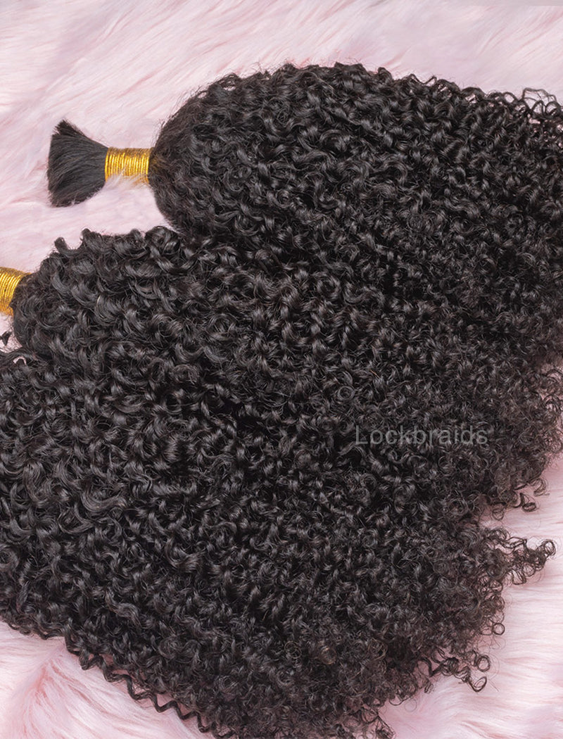 Bulk Human Hair for Braiding Tight Curly Human Hair Braid Extensions