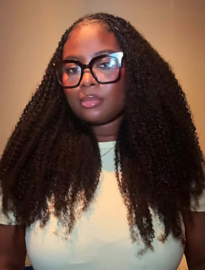 Knotless Pre-Separated Crochet Hair Human Hair Afro Kinky Curly